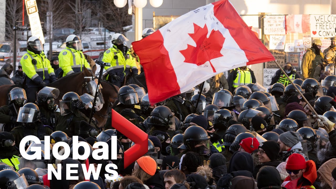 Trucker Protests: Over 100 arrested by Ottawa police in bid to end convoy blockade