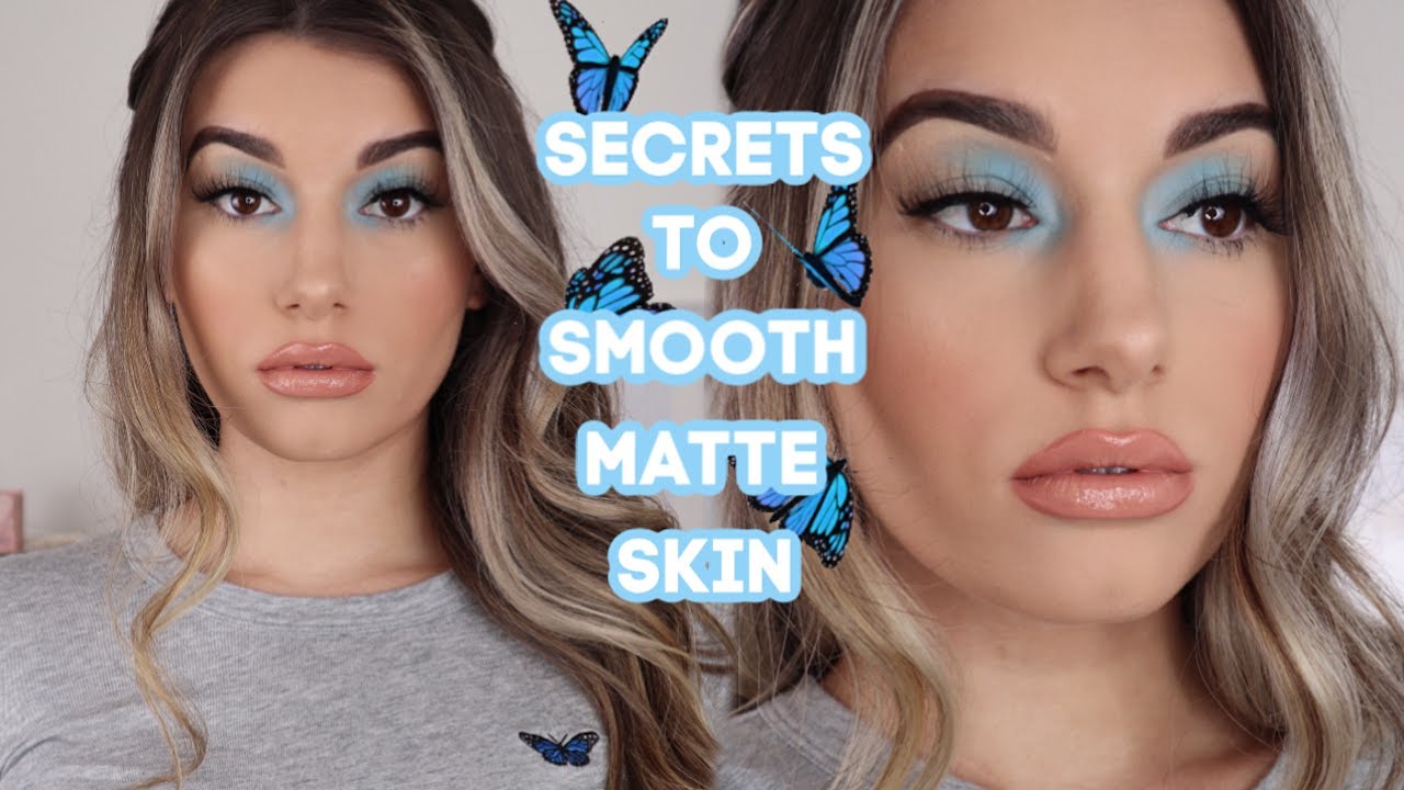 HOW TO GET SMOOTH MATTE SKIN WITHOUT LOOKING CAKEY!