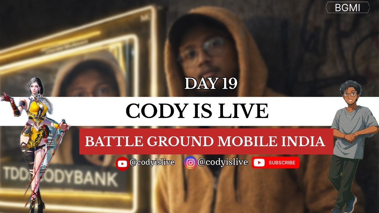 DAY 19 🔴 | GAMER FROM JHARKJAND, BGMI FULL GAMEPLAY| TDDxCODYBANK @codyislive
