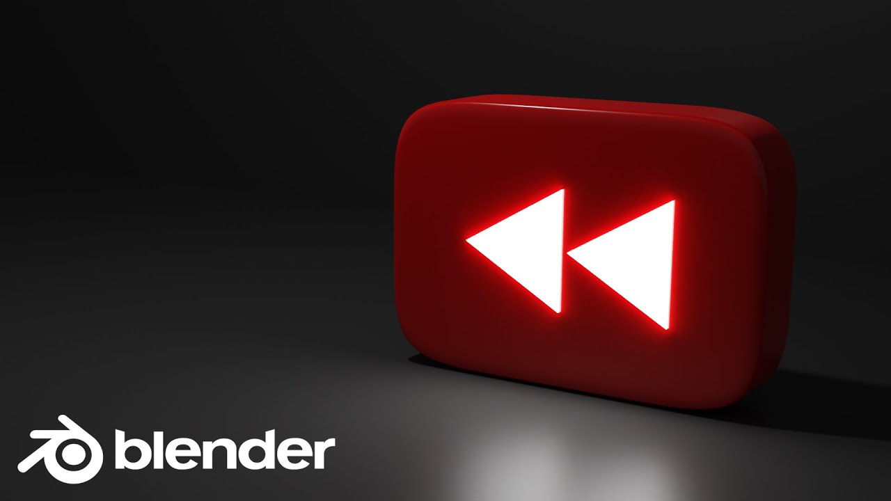 BOTON YOUTUBE REWIND | TUTORIAL BLENDER - Bugui Creativo