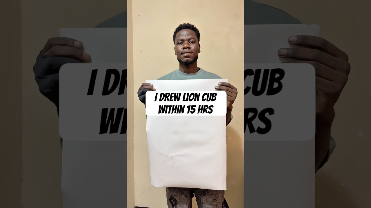 Showing my latest artwork #art #lion #wildanimals #animals #shorts  #asmr #trending #lionhead