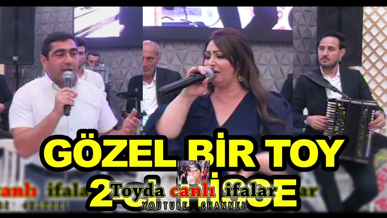gözel bir toy 2 ci hiss oxuyur Xeyal Hindarxlı ve Nigar Agcabedili   tamada Azer İslamoglu   Sevimli