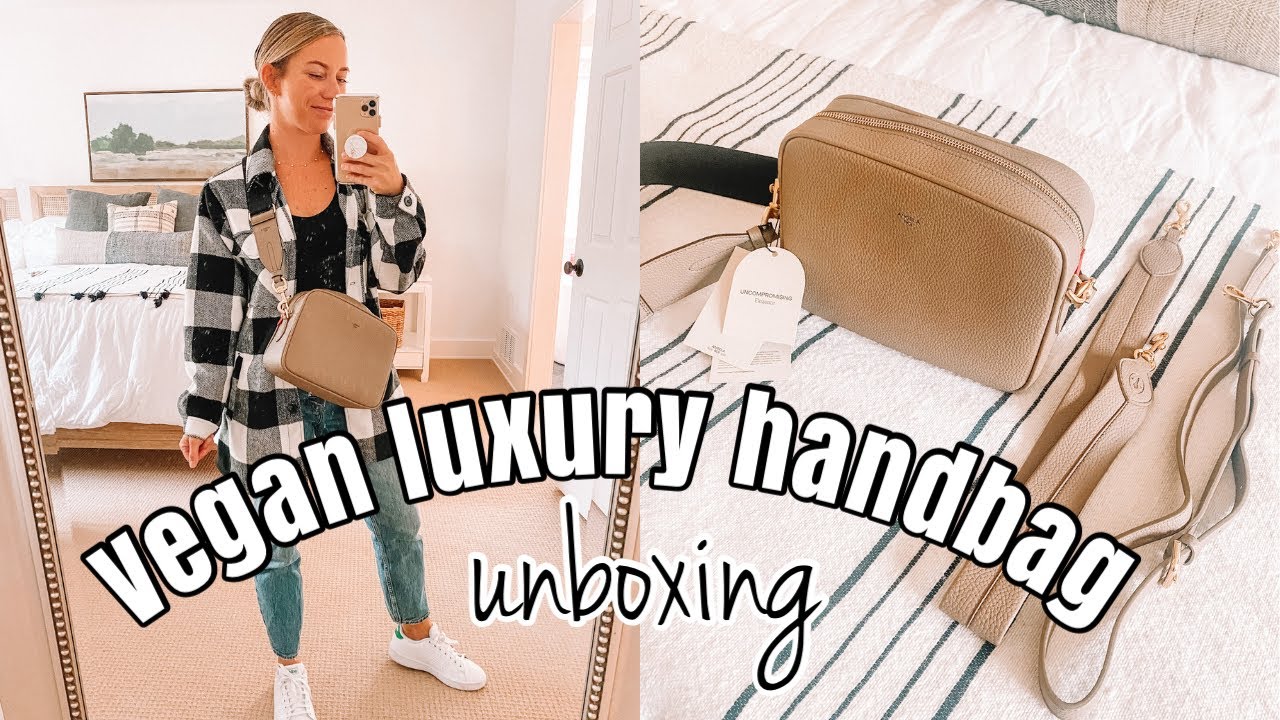 UNBOXING MY NEW PURSE FOR FALL | VEGAN LUXURY HANDBAG | ANGELA ROI GRACE CROSSBODY & WEBBING STRAP