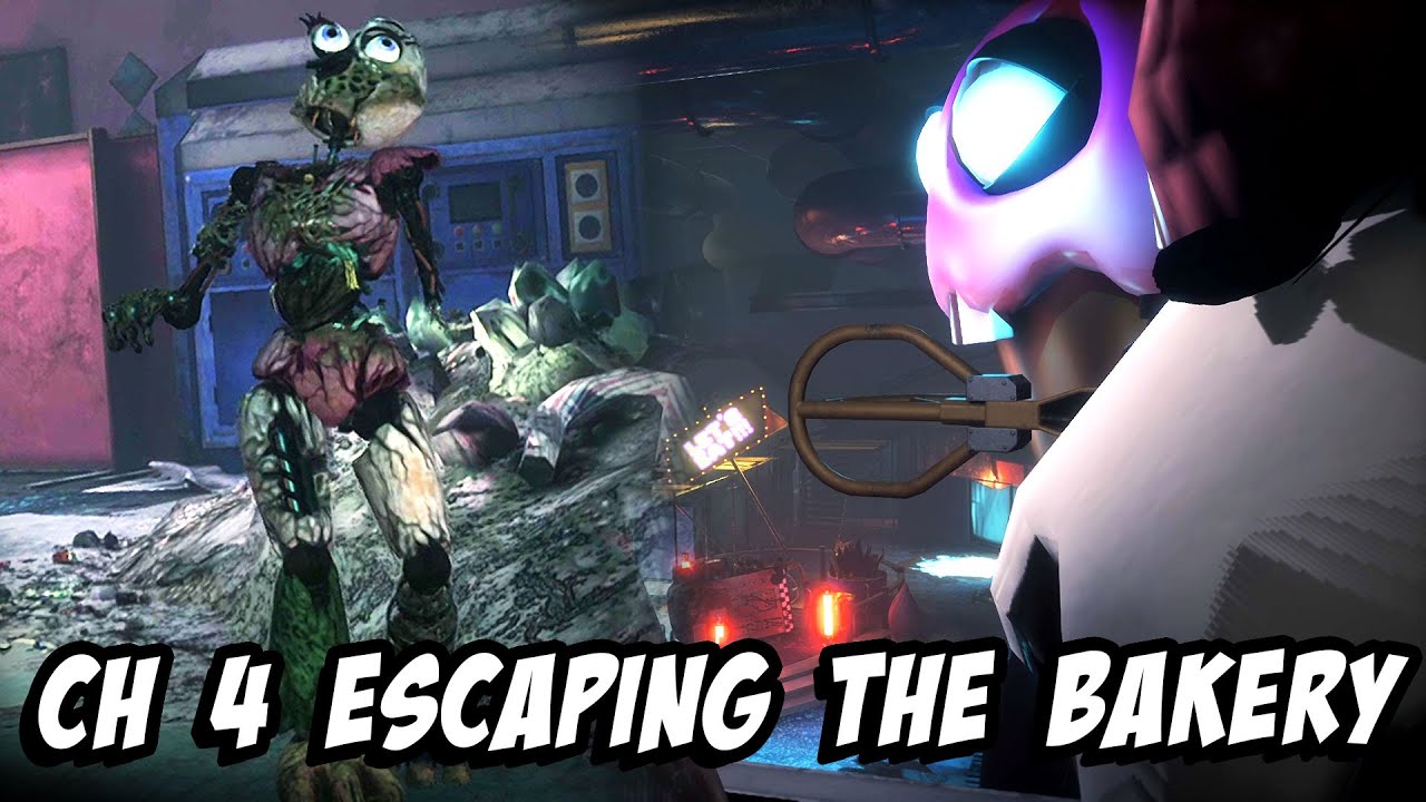 Ch 4 Bakery Walkthrough FNAF Ruin | Running from Chica again!