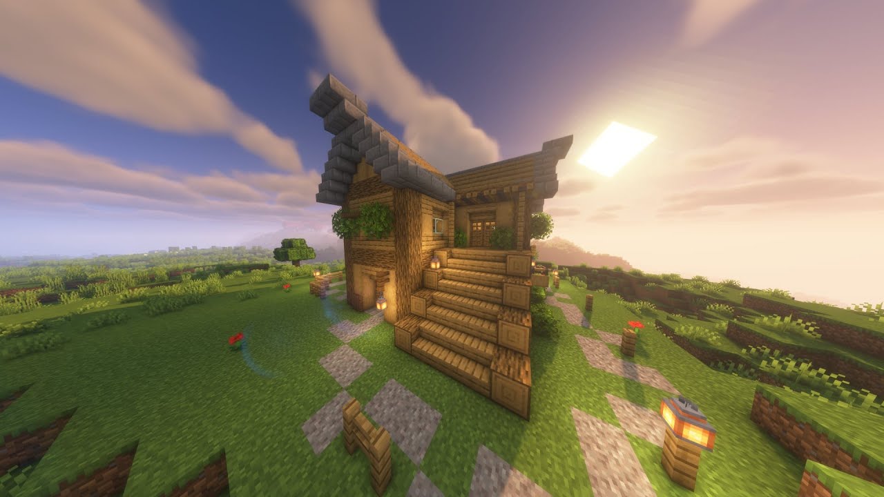 Minecraft Simple Survival House Tutorial