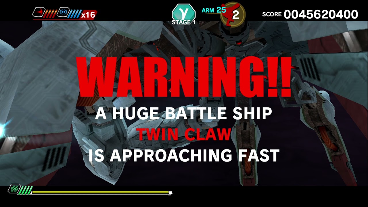 Dariusburst Chronicle Saviours: DLC Mode - Space Harrier All Stages 1cc (No Miss)