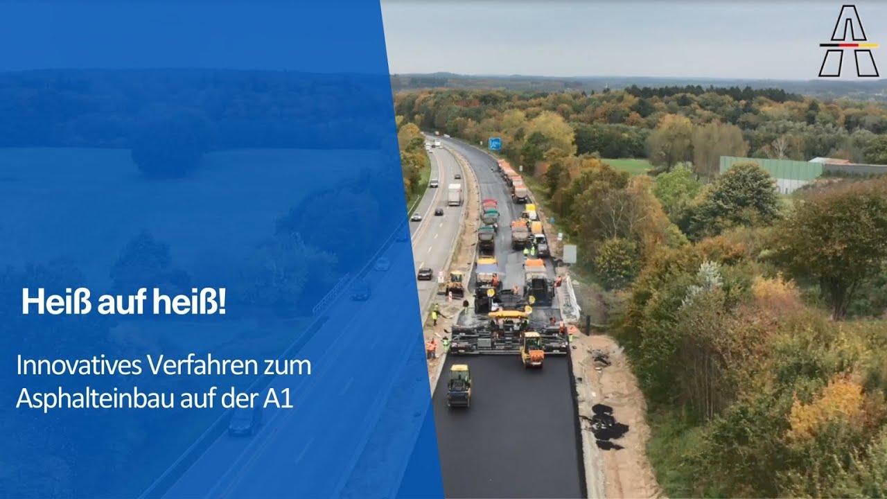 Hei&szlig; auf hei&szlig; - Innovatives Verfahren zum Asphalteinbau