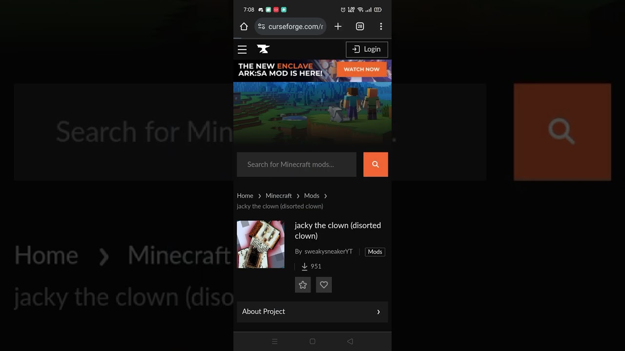 how to download curse forge mods in mobile (for povjavlauncher)