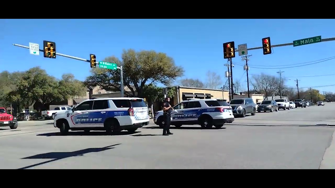 Boerne police escort