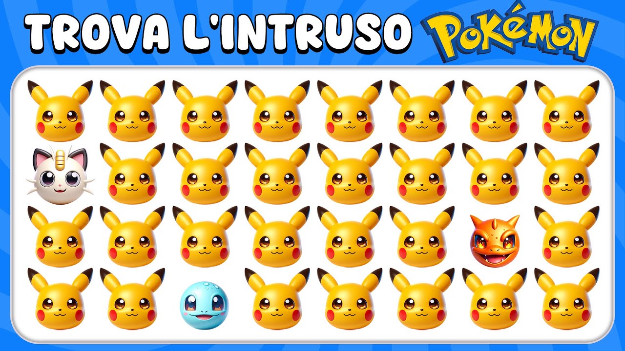 Trova l'Intruso - Edizione Pokémon ⚡🧩 | Ape Quiz