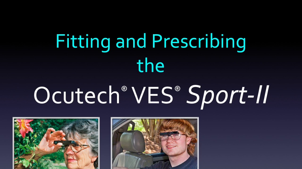 VES SPORT II Fitting and Prescribing Guide