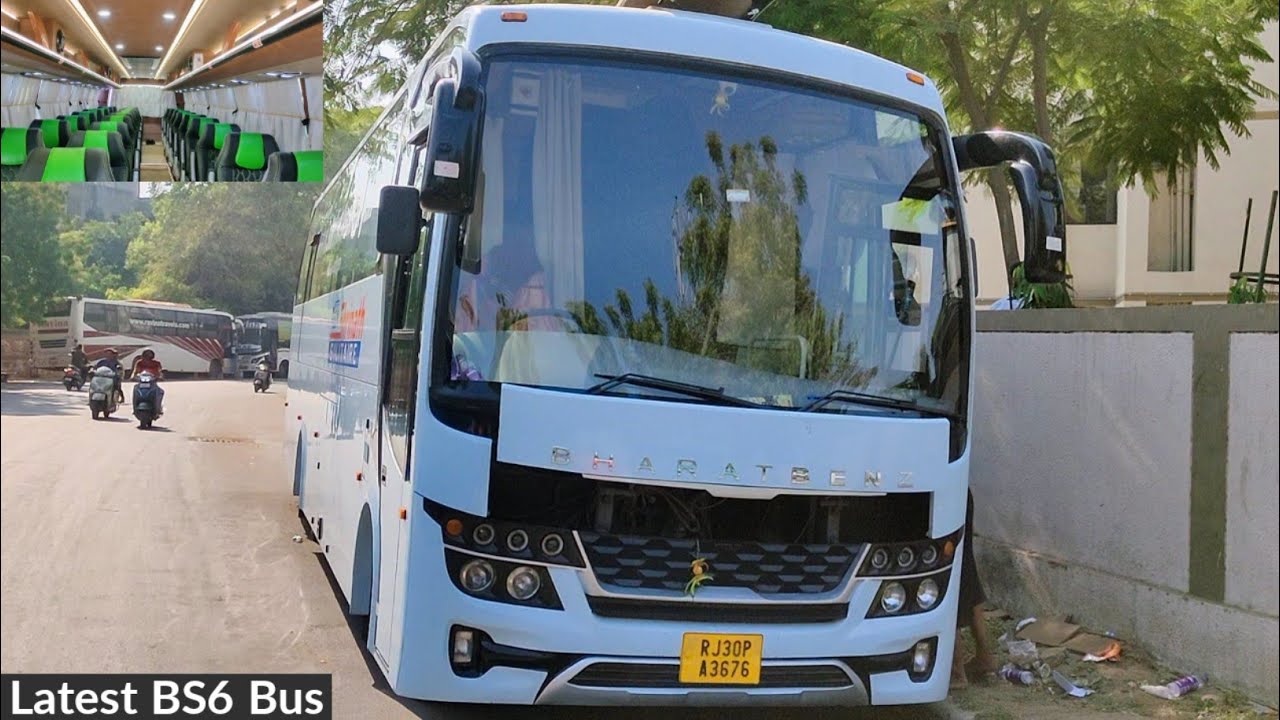 Latest BharatBenz BS6 mini bus | Ahmedabad to Nathdwara bus | Shrinath Solitaire Pvt. Ltd.