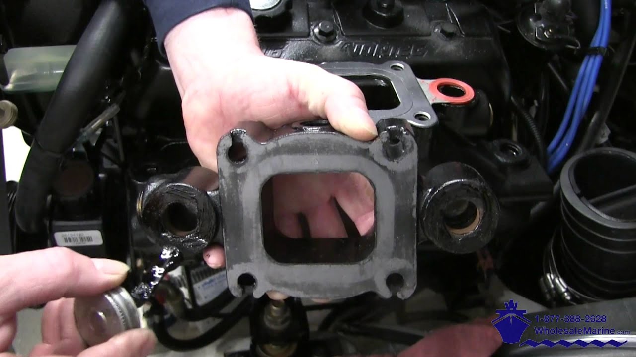 How to Install a Mercruiser Dry Joint Exhaust Manifold