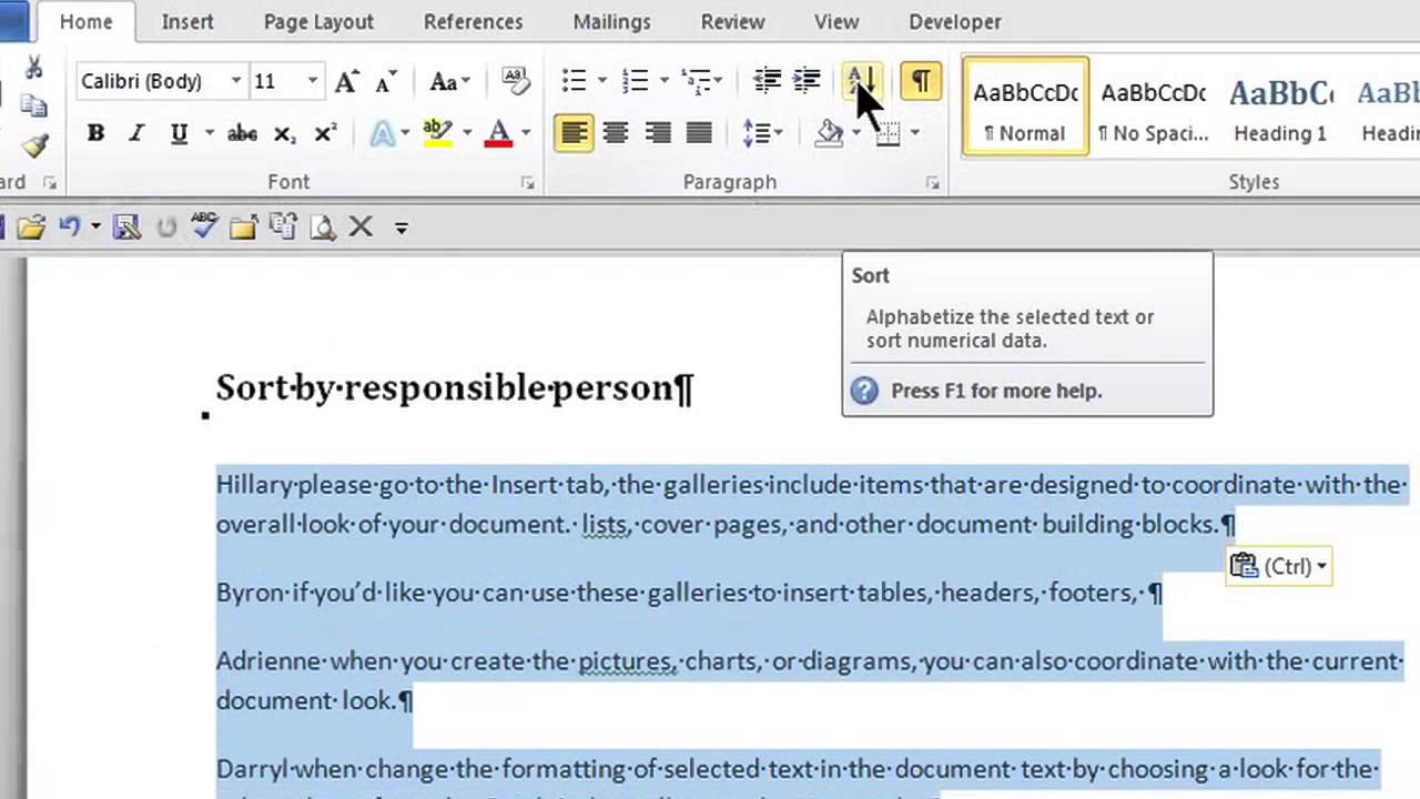 How to Organize Paragraphs on Word : MS Word Skills
