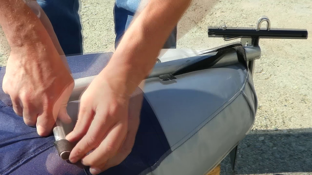 Установка руля Тритон на байдарку Щука