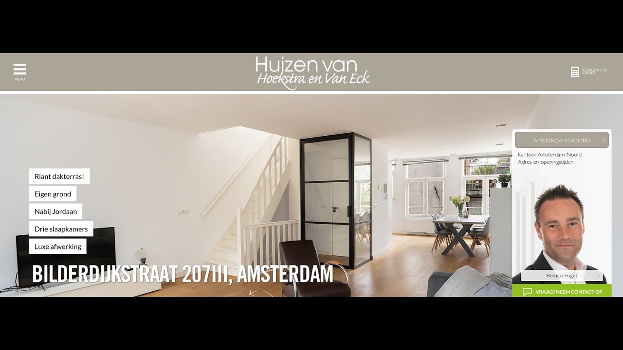 Te koop: Bilderdijkstraat 207III, Amsterdam - Hoekstra en van Eck Makelaars - M&eacute;&eacute;r Makelaar