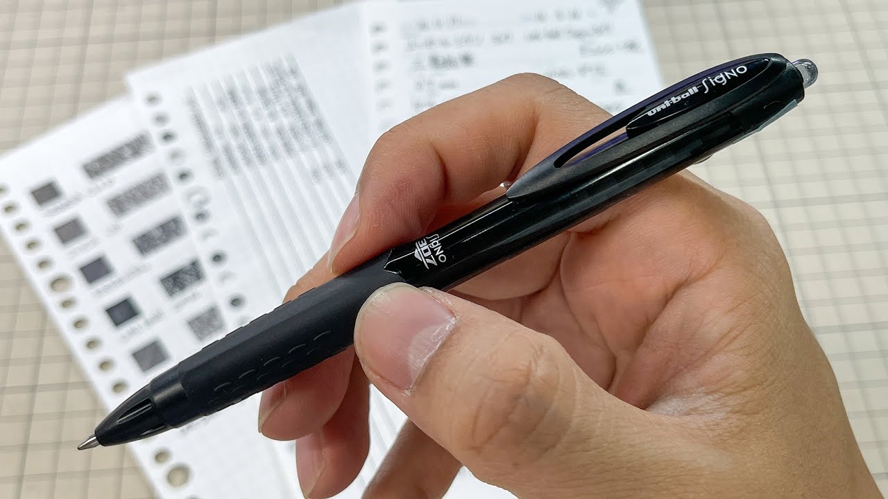 ■OKB48メンバー解説No.08「ユニボールシグノ307」三菱鉛筆■よみやすい文字と学生時代影響された先生の話。■モスバーガー学習帳【文具王の文具深夜便】