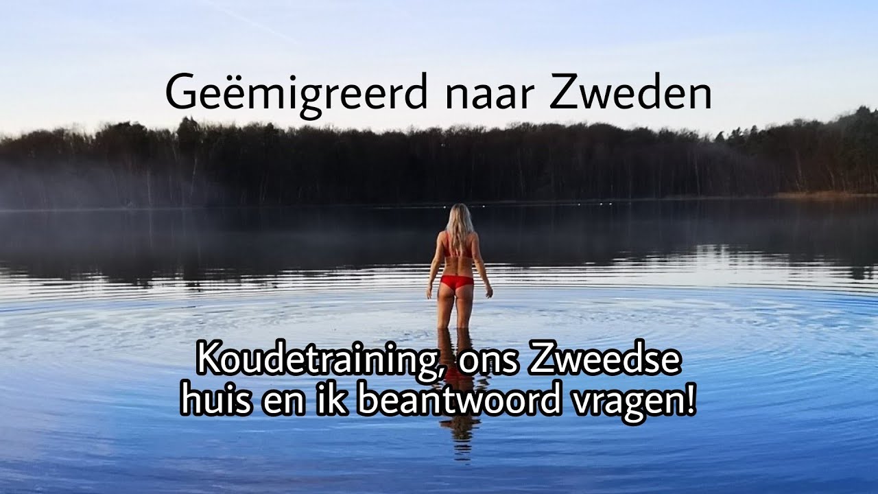 Emigreren naar Zweden vlog 6, 2021 - Koudetraining in Zweden - Linda Meijers