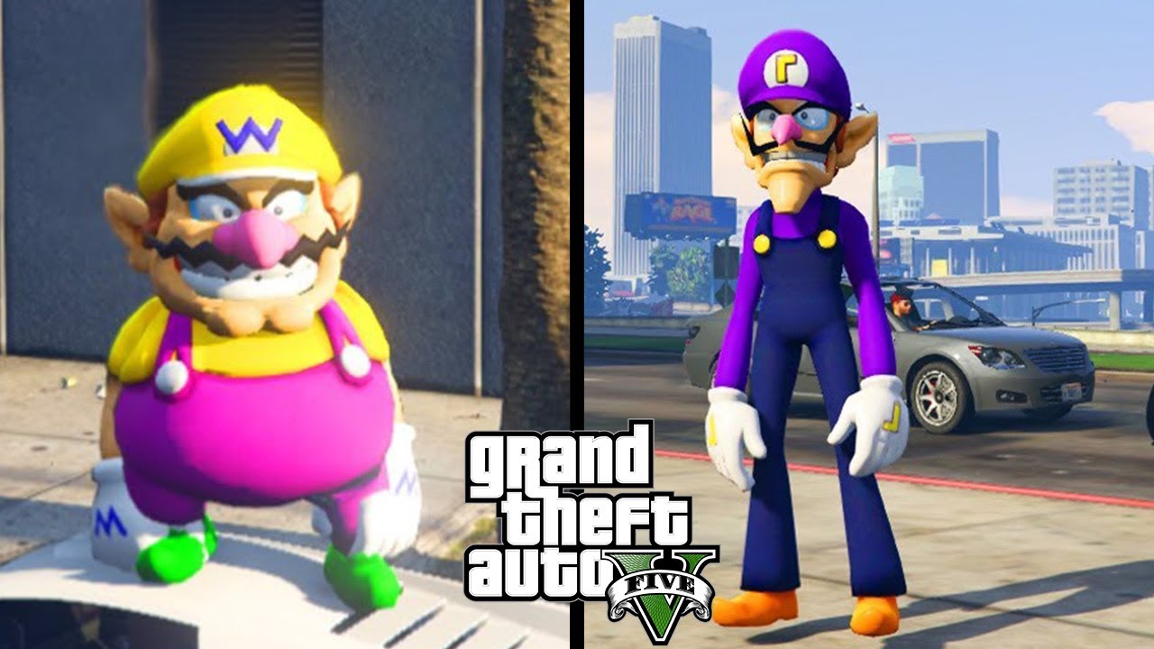 Wario & Waluigi TOTAL CHAOS in GTA!