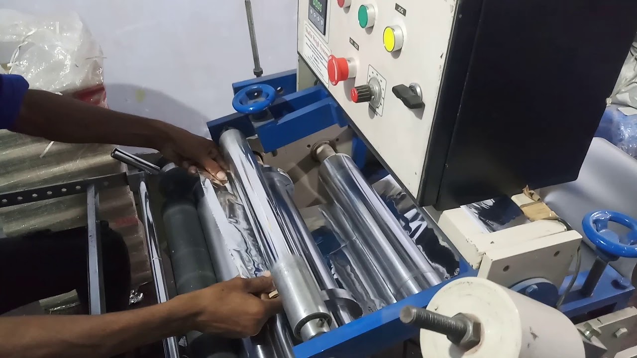 aluminium foil rewinding machine