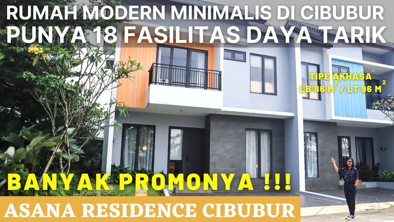 Rumah Pinggir Jakarta Dekat Tol Dekat Stasiun LRT Cibubur Design Minimalis Modern – Asana Residence