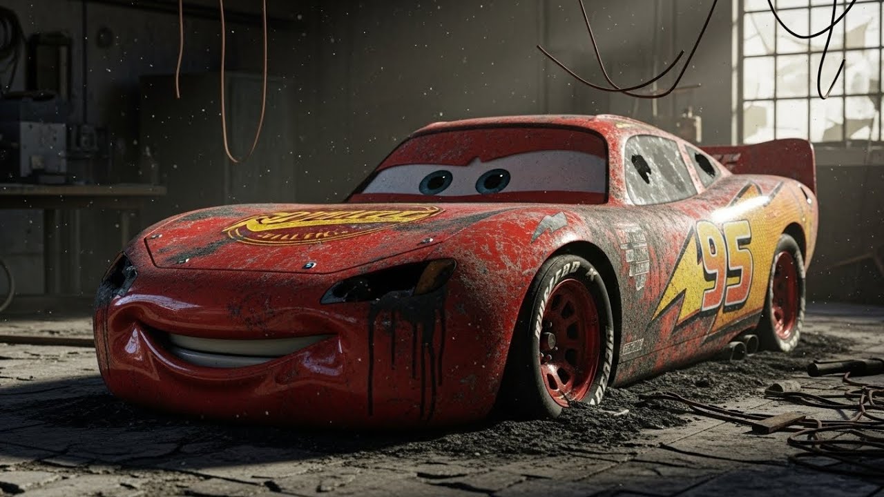 🎬 ASMR Car Restoration – Lightning McQueen (Burned $300 Deal) 