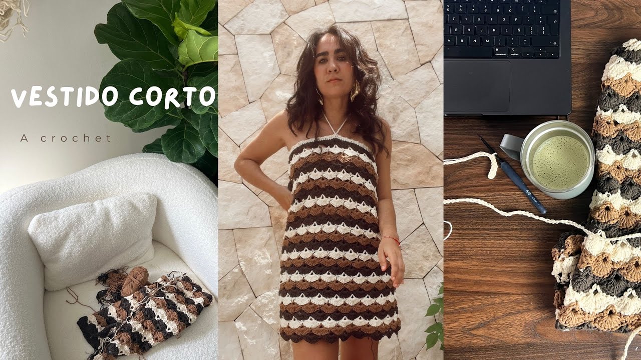 Me tejí un vestido corto a CROCHET