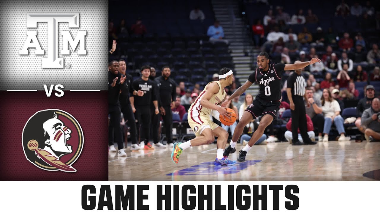 Texas A&M vs. Florida State Game Highlights | 2025-26 ACC Men's Basketball
