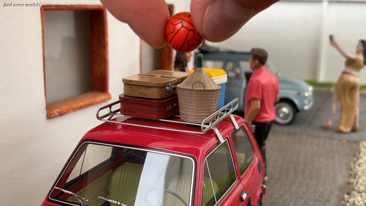 1:18 Luggage rack complete with accessories - Laudoracing [Unboxing]