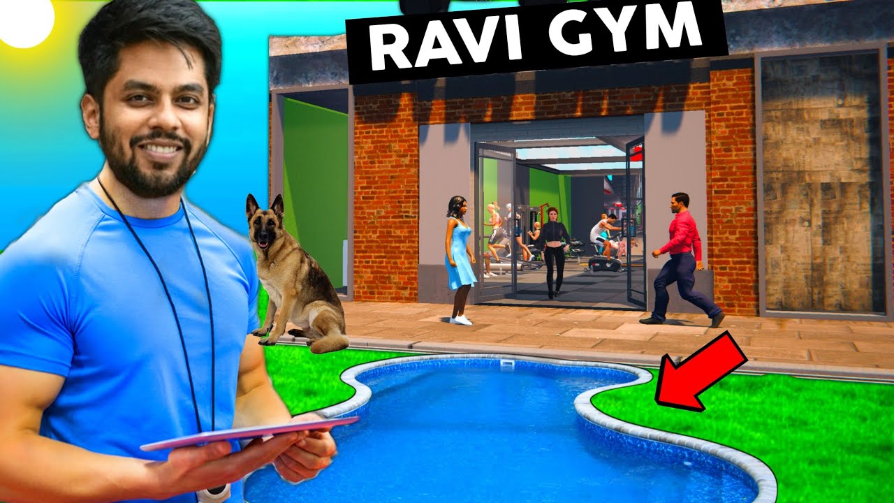 HUGE SWIMMING POOL IN MY GYM ! | Gym simulator  #3