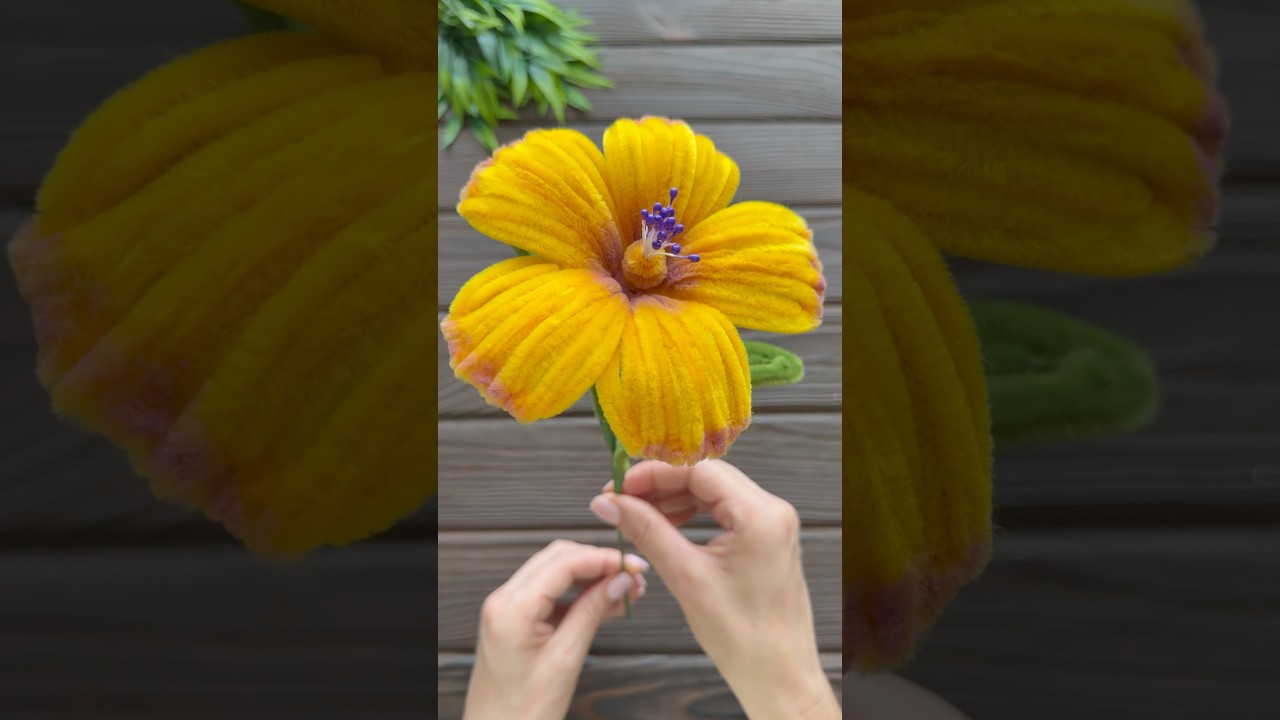 Wow! Easy Craft Ideas! How to Make Flower from Chenille Wire DIY Pipe Cleaner Flowers