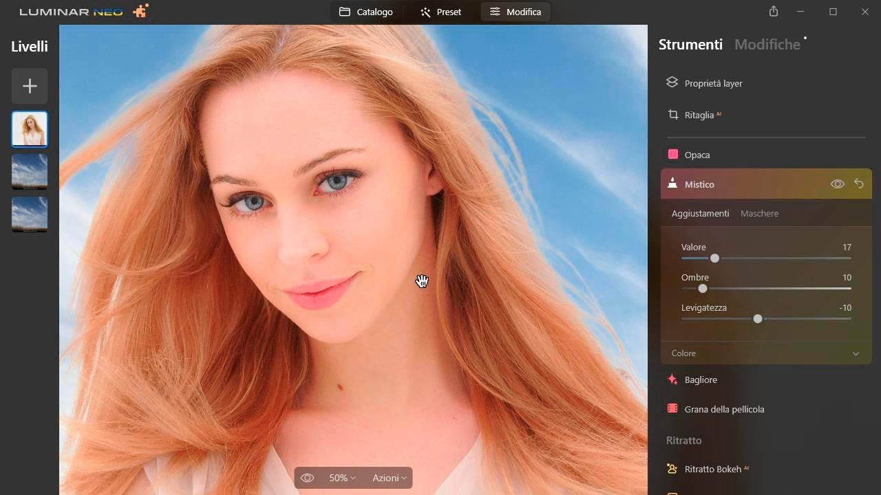Luminar Neo Combinare le Maschere