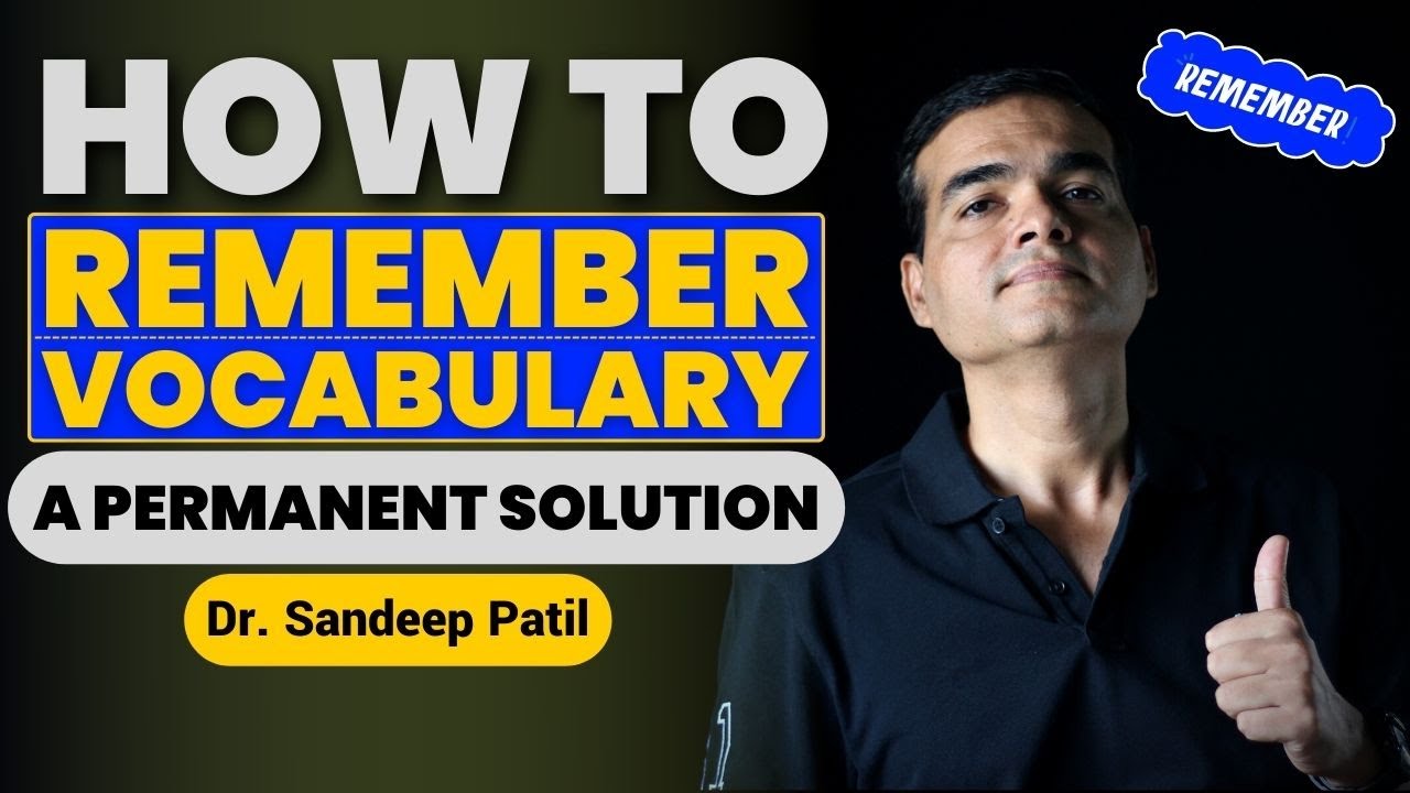 Easy way to develop english vocabulary | a permanent solution | by Dr. Sandeep Patil.