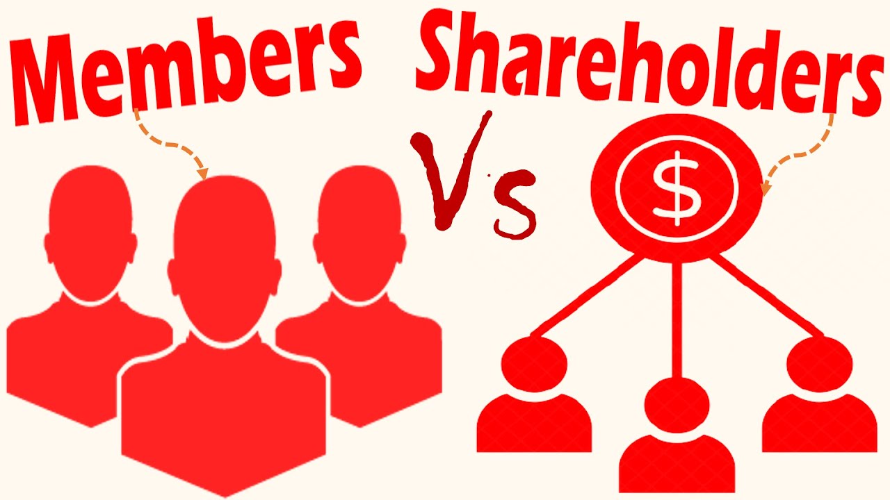 Differences between Members and Shareholders.
