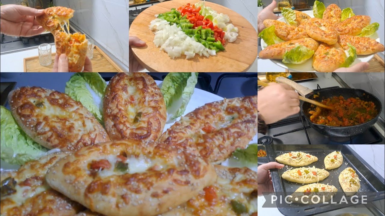 الذ ما يكون سجليهم عندك الرمضان فطائر او🍕 بيتزا التركية بعجينة قطنية وحشوة اكثر من رائعة😋