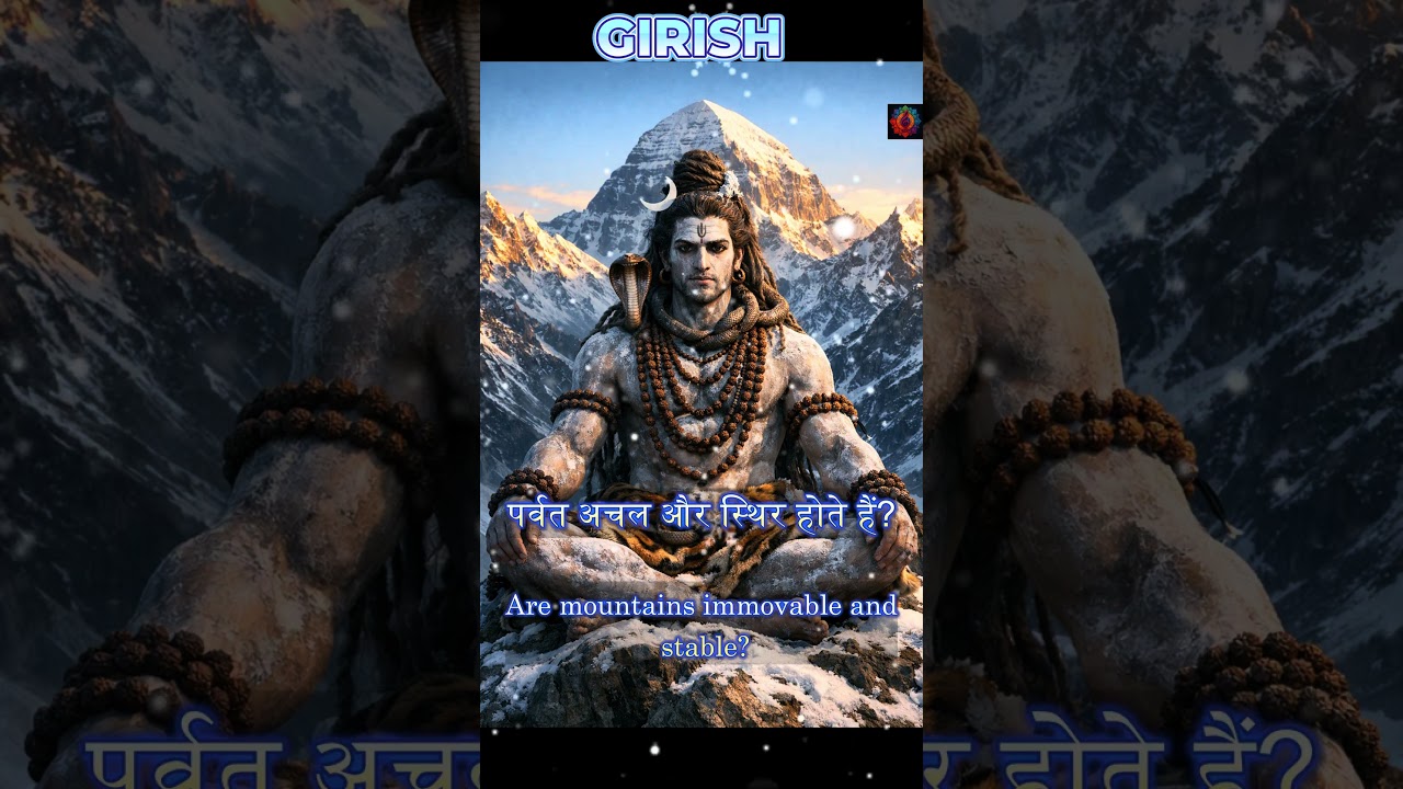 Why does God live on a Mountain? 🏔️🤔 | Girisha | Day 37 of 108 names of Lors Shiva
