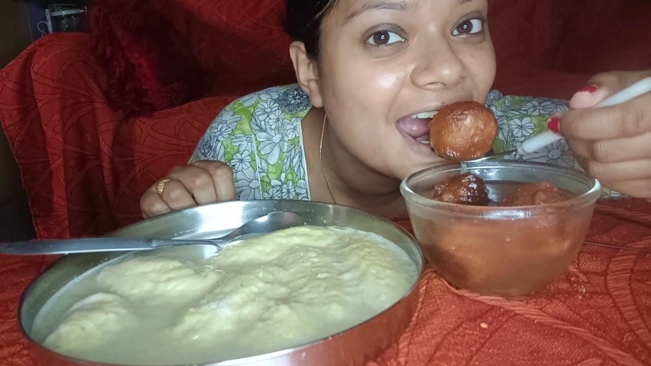 Homemade Sweets Eating Show|| Gulab jamun|| dhudh malai|| Indian Eating Show||