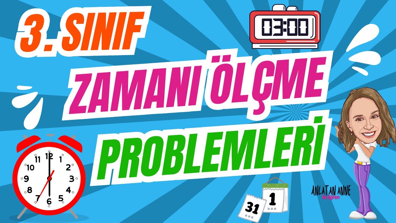 3. Sınıf - Zaman Ölçme Problemleri #problemler #matematik #ilkokul #üçüncüsınıf