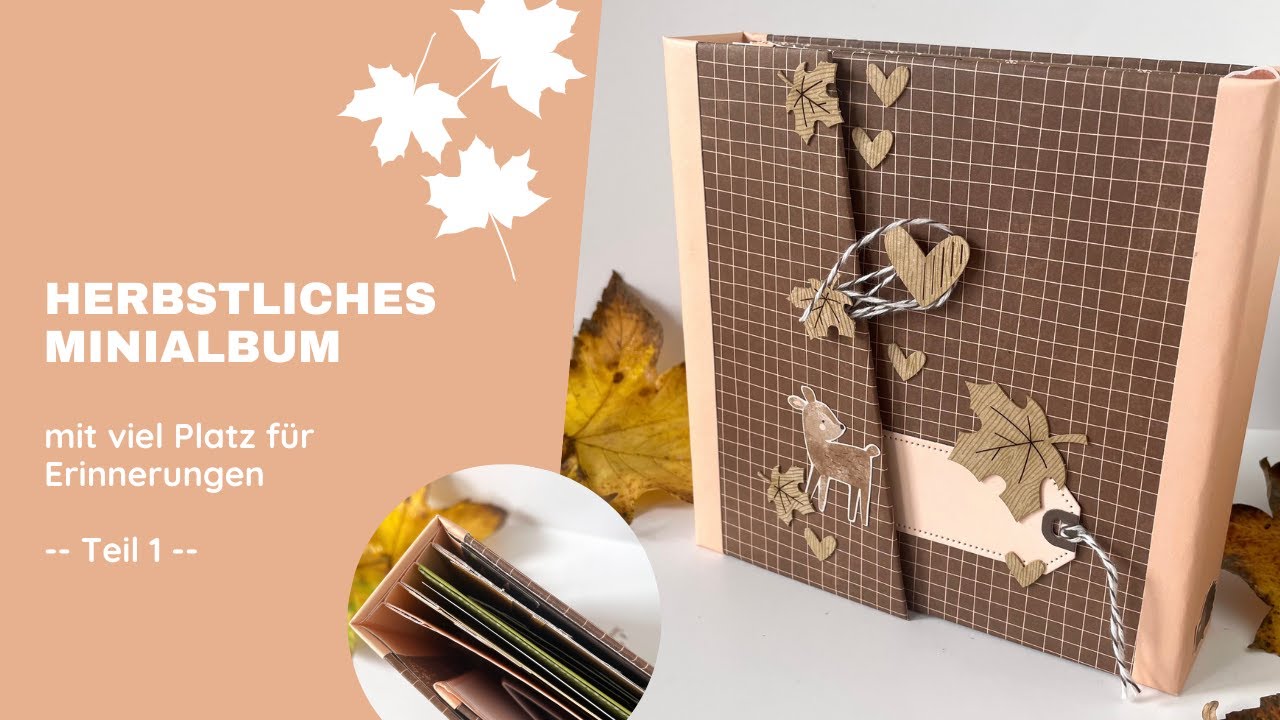 Herbstliches Minialbum mit viel Platz für Erinnerungen