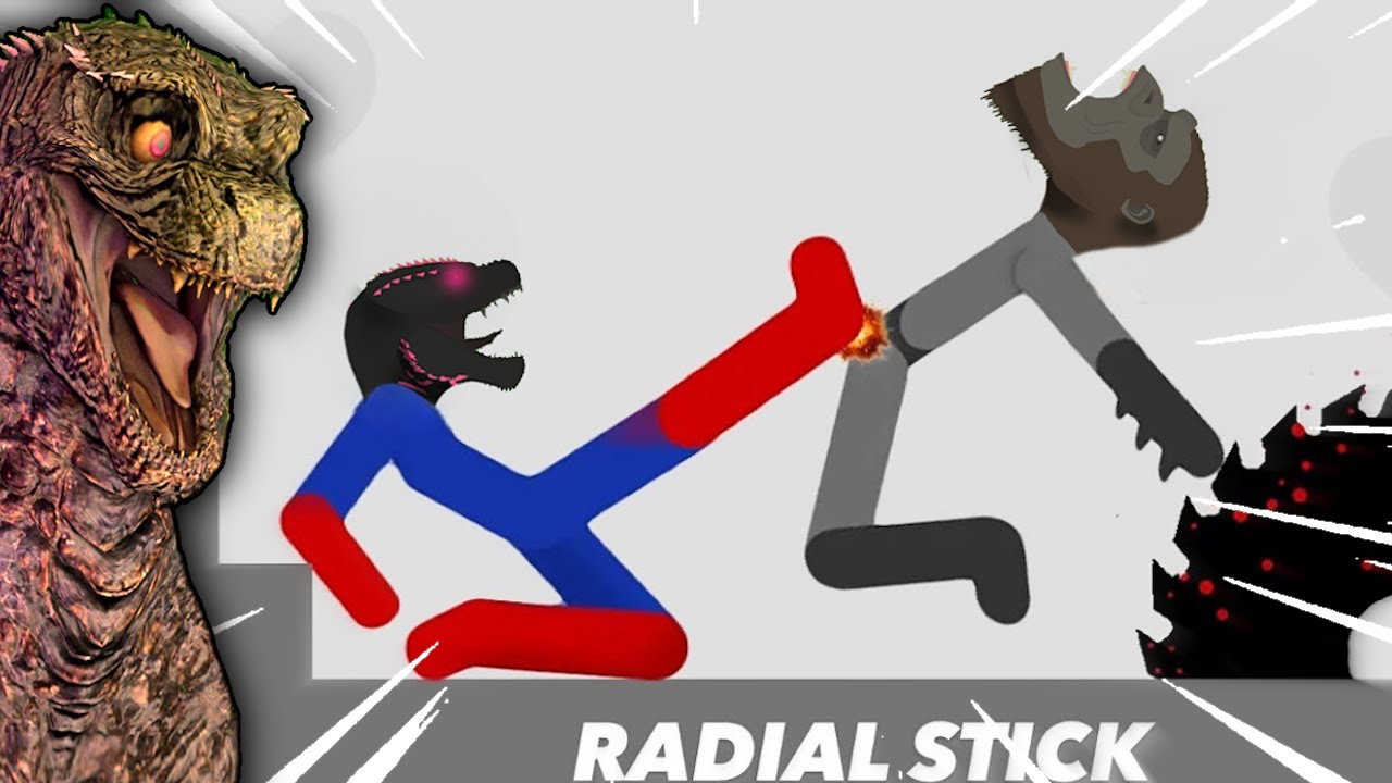Stickman Dismounting But it's Godzilla and Kong
