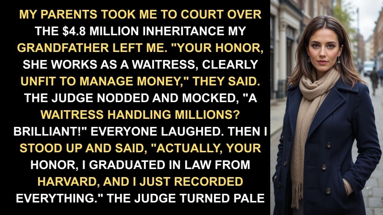 In Court, My Parents Mocked My Waitress Job — Until the Judge…