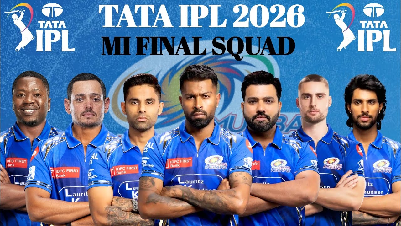 MI Full Squad IPL 2026 💙 | Mumbai Indians Official Team After Auction | MI Final Squad IPL 2026 🔥