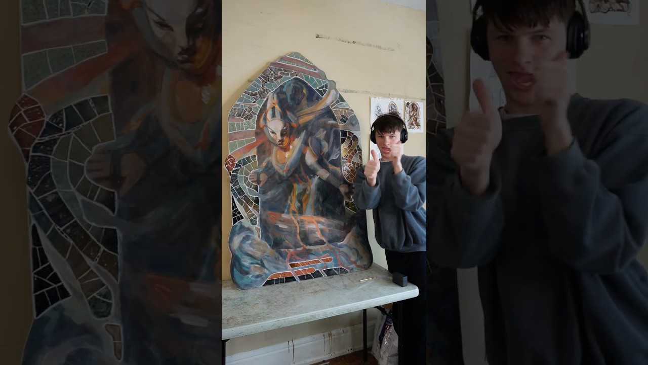 &lsquo;Denim Boogers&rsquo; part 5 #art #artist #mosaic #ceramics