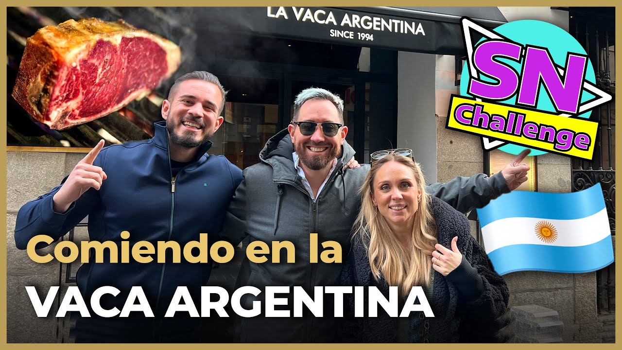 EL RESTAURANTE ARGENTINO m&aacute;s FAMOSO de MADRID!! con SN CHALLENGE