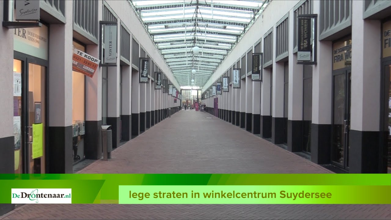 Het is stil in winkelcentrum Suydersee in Dronten