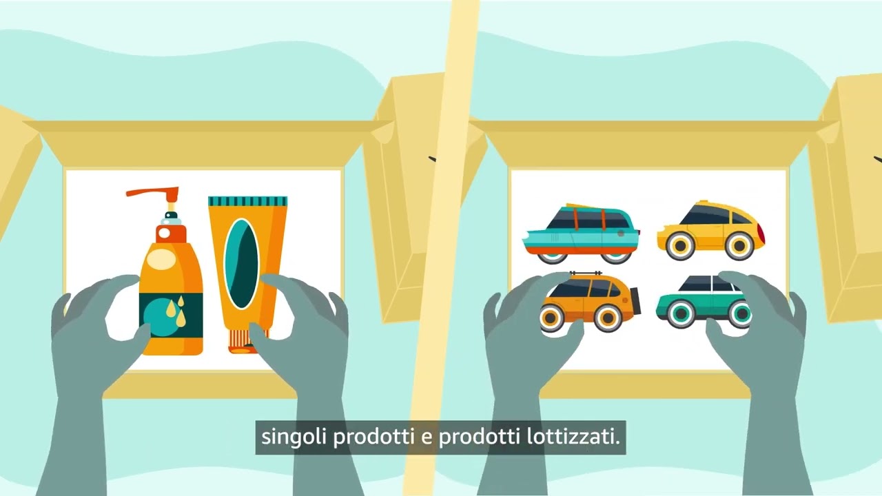 Preparazione dei prodotti per Logistica di Amazon