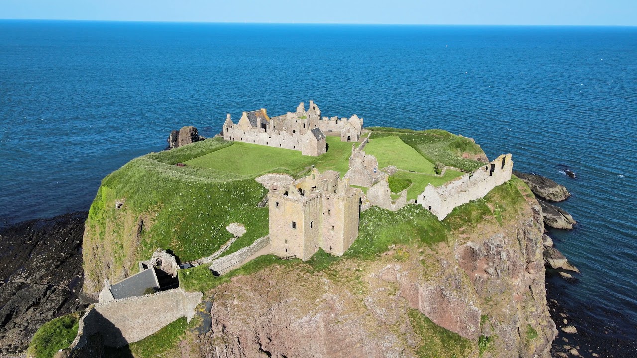 Dunnottar Castle Stonehaven Scotland 4K