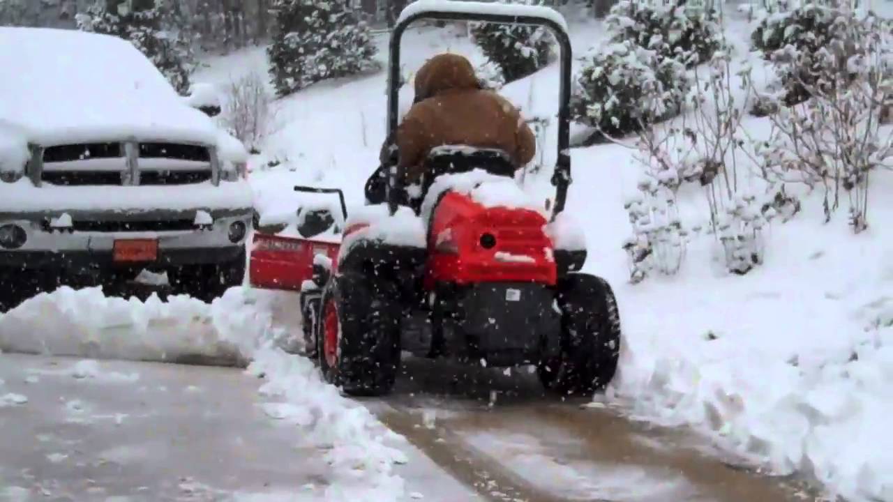 kubota zero turn with snow blade