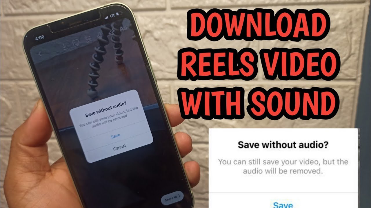 Звуки недоступны в видео Instagram Reels после загрузки. Проблема решена || Работает на 100%
