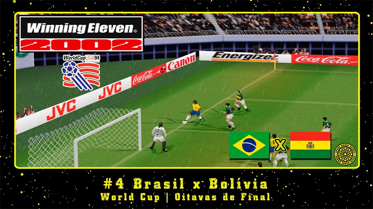 Winning Eleven 2002: Copa do Mundo 1994 (PS1) WC #4 Brasil x Bolívia | Oitavas de Final